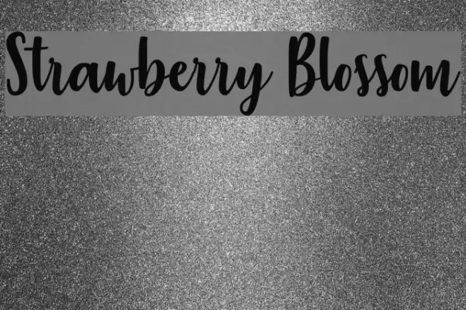 Strawberry Blossom Font examples