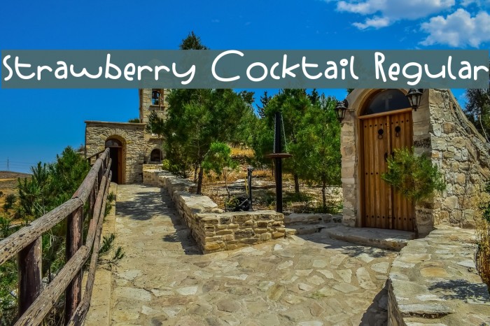 Strawberry Cocktail Regular Font examples