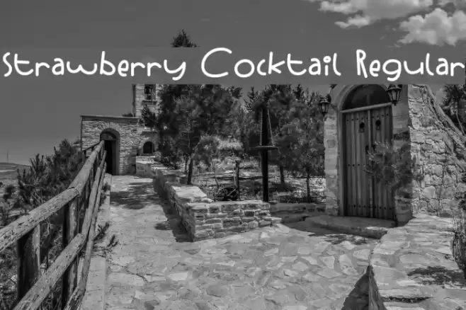 Strawberry Cocktail Regular Font examples