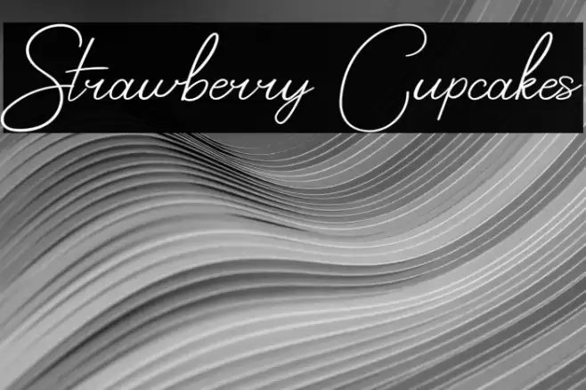 Strawberry Cupcakes Font examples