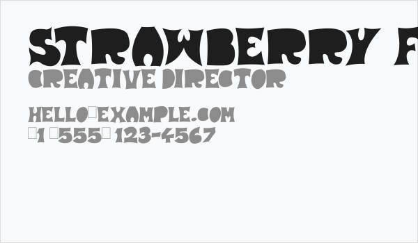 Strawberry Fields Business Card