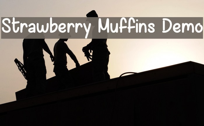 Strawberry Muffins Demo Font examples
