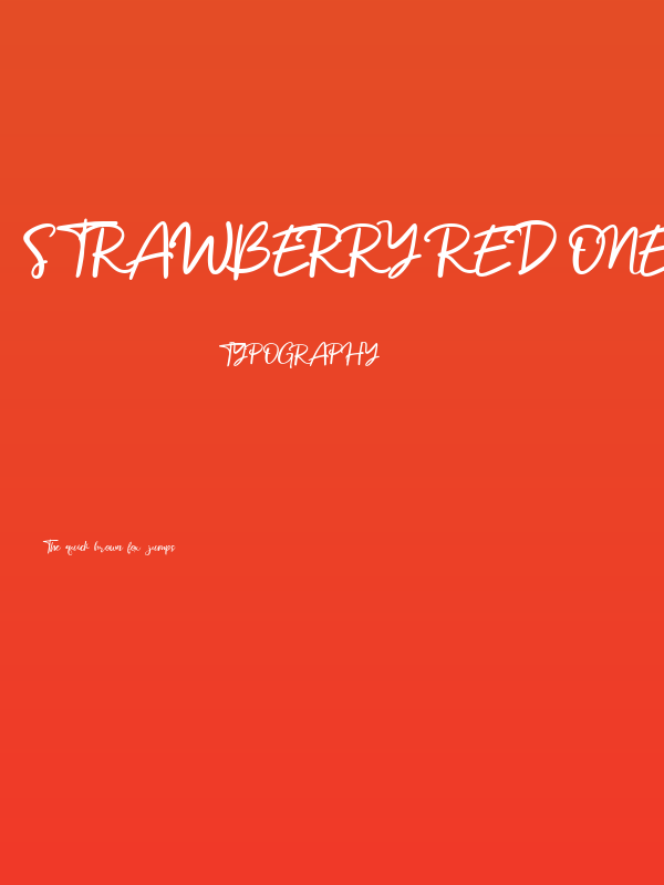 Strawberry Red One Demo version Poster