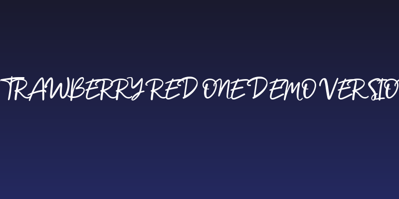 Strawberry Red One Demo version Social Header