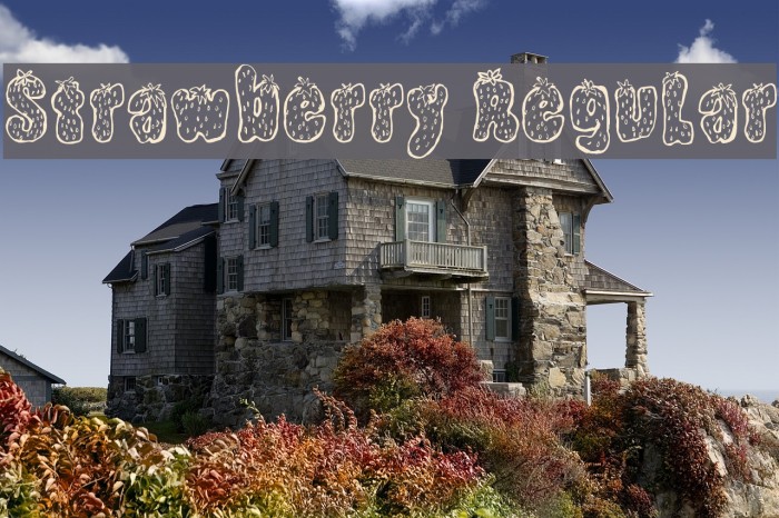 Strawberry Regular Font examples