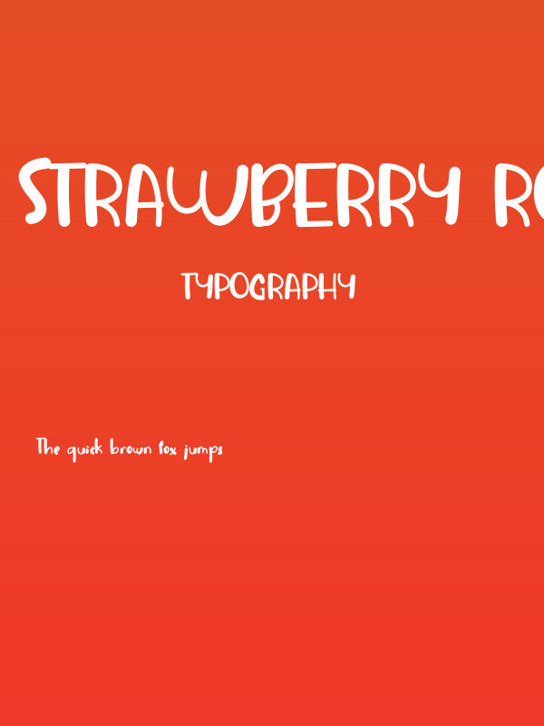Strawberry Rounded Poster