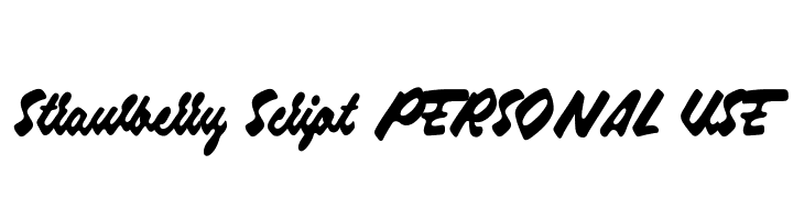 Strawberry Script PERSONAL USE  Скачать бесплатные шрифты