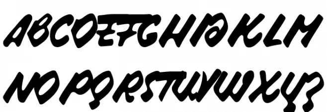Strawberry Script PERSONAL USE Polices MAJUSCULES