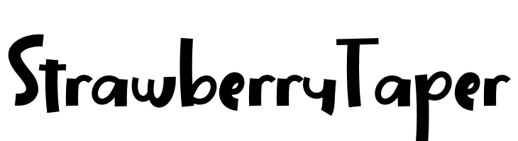 Strawberry Taper  नि: शुल्क फ़ॉन्ट्स डाउनलोड