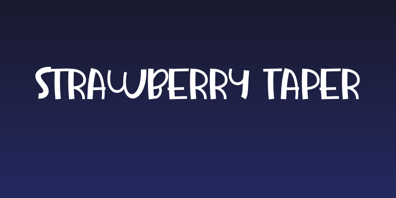 Strawberry Taper Social Header