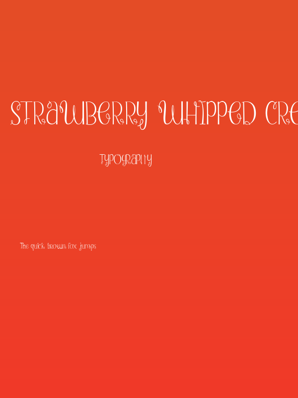 Strawberry Whipped Cream Poster