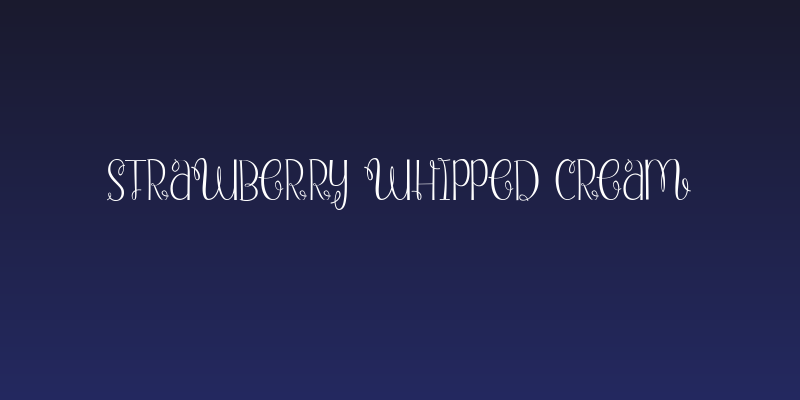 Strawberry Whipped Cream Social Header