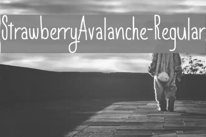 StrawberryAvalanche-Regular Font examples