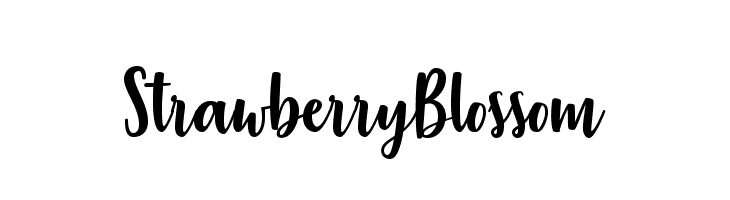 StrawberryBlossom  Frei Schriftart Herunterladen