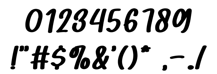 StrawberryBubblegum-Italic Font OTHER CHARS