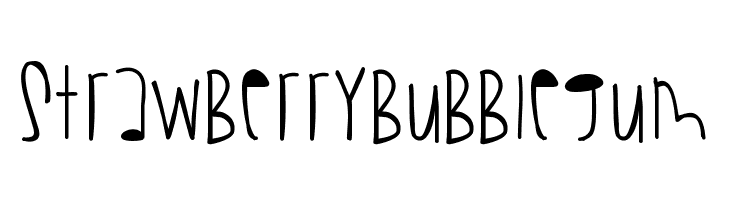 StrawberryBubblegum  Fuentes Gratis Descargar