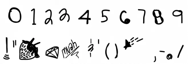 StrawberryBubblegum Font OTHER CHARS