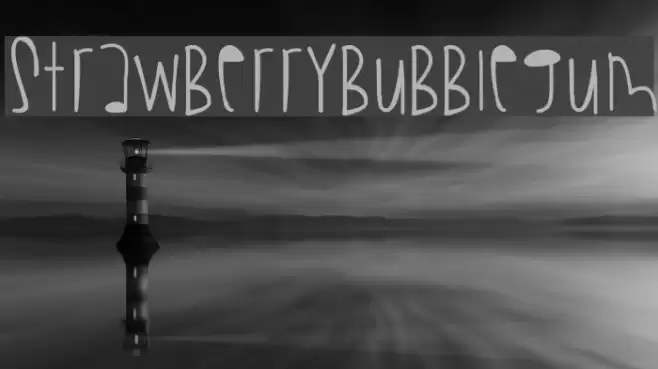 StrawberryBubblegum Font examples