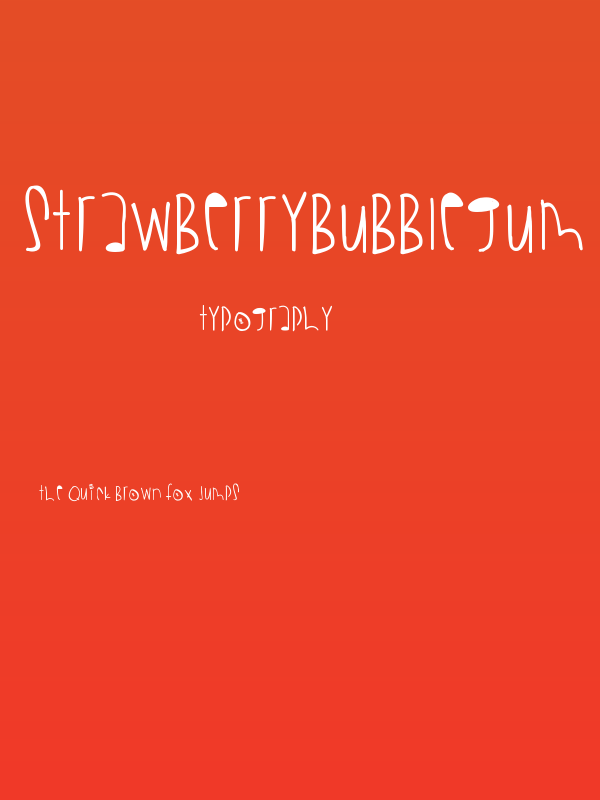 StrawberryBubblegum Poster