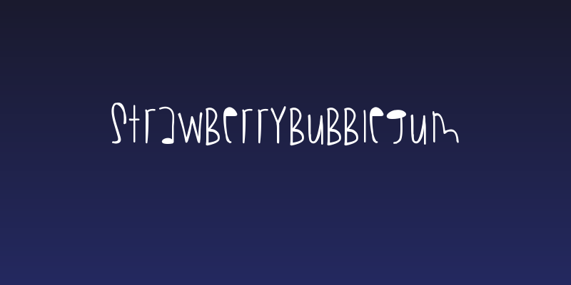 StrawberryBubblegum Social Header