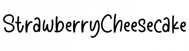 StrawberryCheesecake Font
