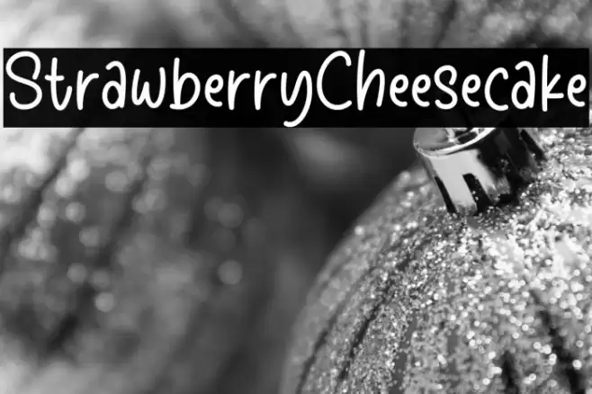 StrawberryCheesecake Font examples