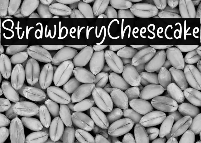 StrawberryCheesecake Font examples