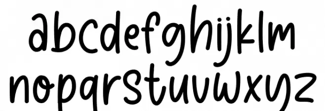 StrawberryCheesecake फ़ॉन्ट लोअरकेस