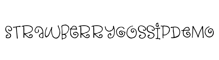 StrawberryGossipDEMO  Скачать бесплатные шрифты