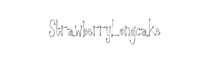 StrawberryLongcake  Frei Schriftart Herunterladen