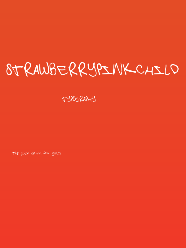 StrawberryPinkChild Poster