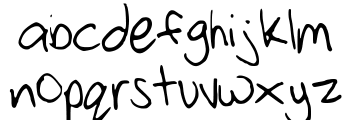 StrawberryPinkChild Font LOWERCASE