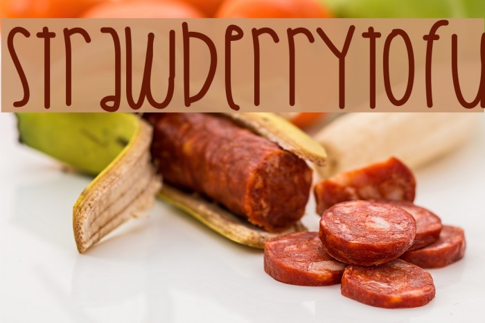 StrawberryTofu Font examples