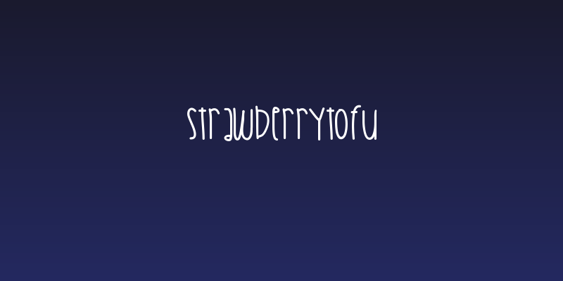 StrawberryTofu Social Header
