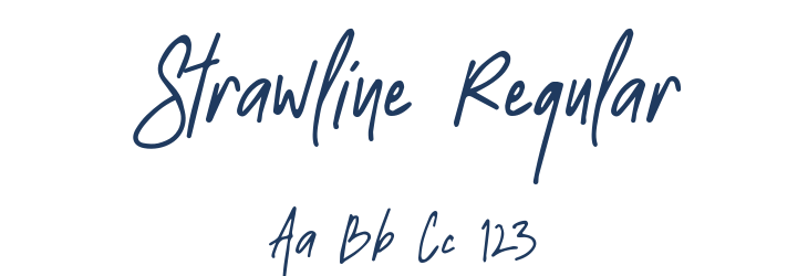 Strawline Regular Font Preview