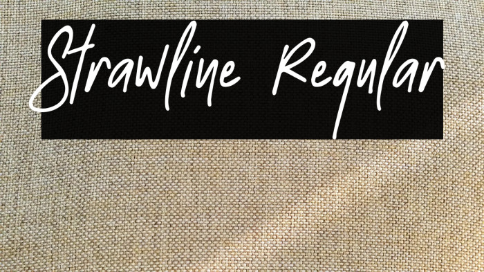Strawline Regular Example 1