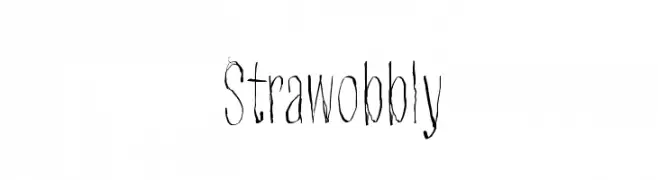 Strawobbly  नि: शुल्क फ़ॉन्ट्स डाउनलोड