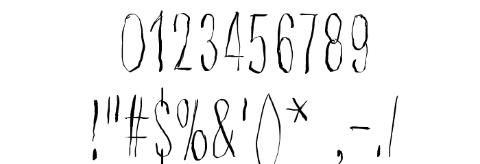 Strawobbly Font OTHER CHARS