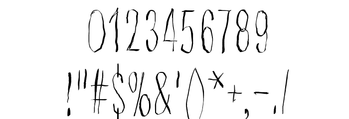 Strawobbly Font OTHER CHARS