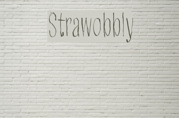 Strawobbly Font examples