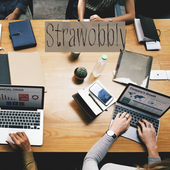 Strawobbly Font examples