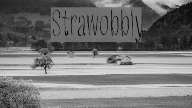 Strawobbly Font examples