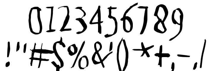 Strawolverine Font OTHER CHARS
