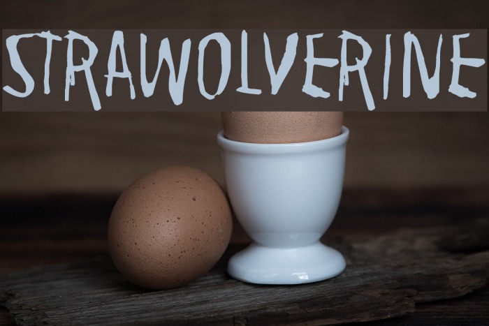 Strawolverine Font examples