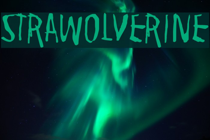 Strawolverine Font examples