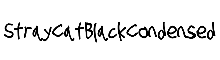 Stray Cat Black Condensed Font