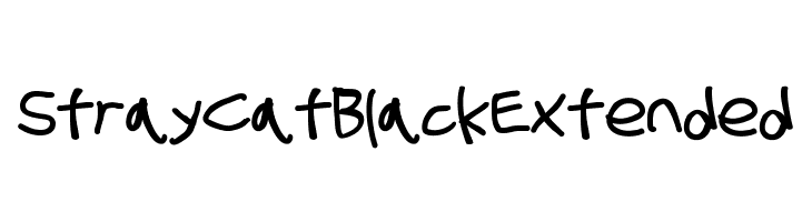 Stray Cat Black Extended  Fuentes Gratis Descargar