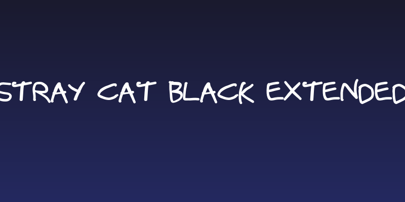 Stray Cat Black Extended Social Header