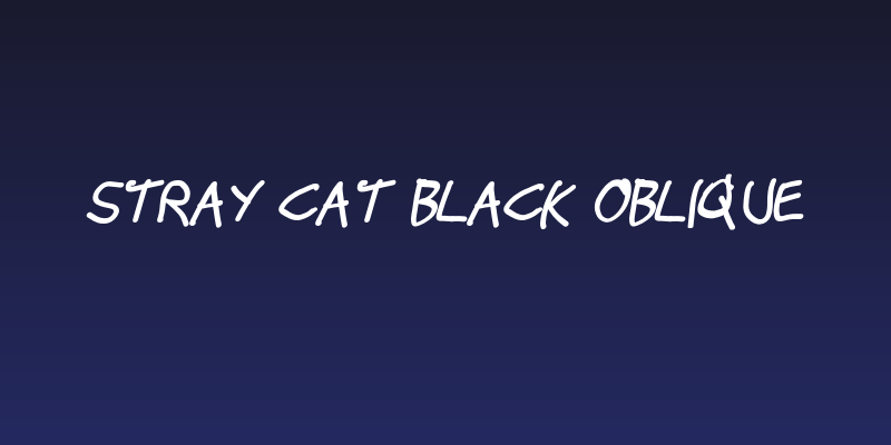 Stray Cat Black Oblique Social Header