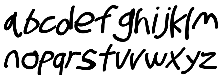 Stray Cat Black Oblique Font LOWERCASE